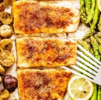 saumon au four pommes de terre asperges