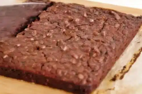 brownie avoine sans farine chocolat