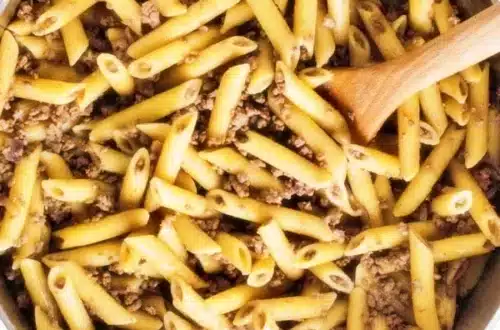 pâtes russes viande hachée
