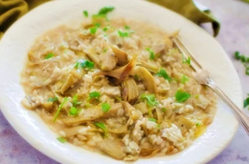risotto aux artichauts crémeux