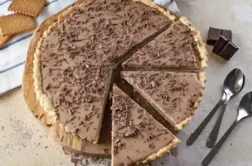 tarte crème chocolat