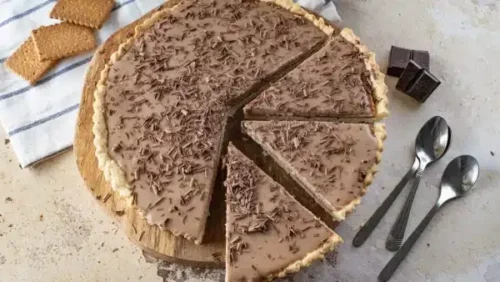 tarte crème chocolat