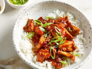 recette Poulet au Gochujang sucré et épicé