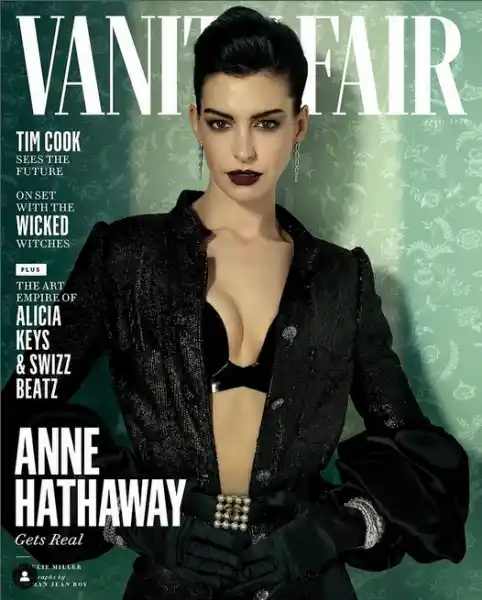 Anne Hathaway en couverture de VanityFair _