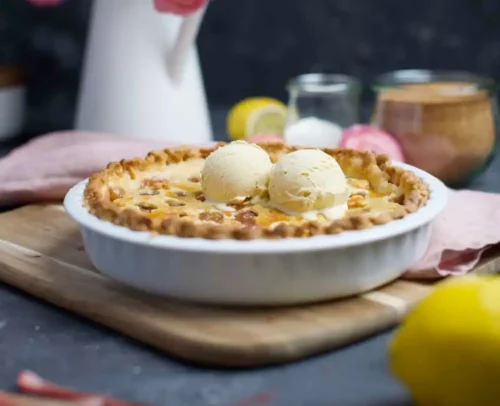 Tarte à la rhubarbe maison