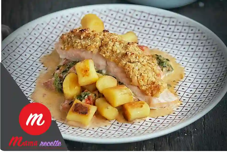 saumon en croûte de noix